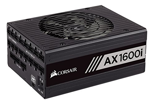 Corsair Ax1600I Alimentation Numérique Entièrement Modulaire (1600 Watts, Certifiée 80+ Titanium) Noir