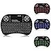 Backlit Mini Keyboard Touchpad Mouse AMGUR Mini Wireless Keyboard with Touchpad and Multimedia Keys for Android TV Box HTPC PS3 XBOX360 Smart Phone Tablet Mac Linux Windows OS