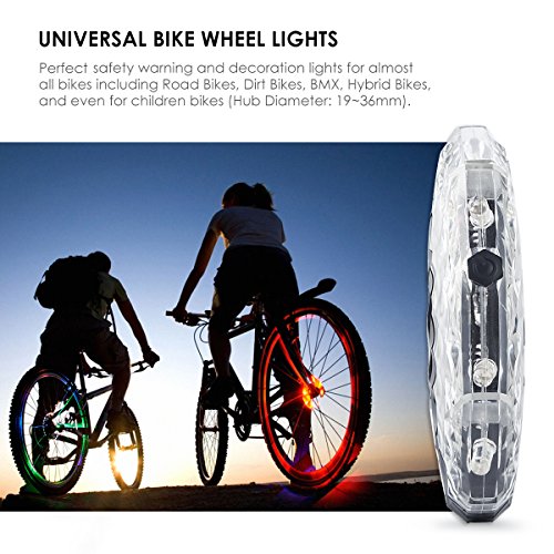 image for Wallfire Bicycle Wheel Lights USB Rechargeable Bike Wheel Hub Lights W