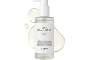 YUMU Coix Seed Deep Pore Cleansing Oil, Vitamin E, BHA, Double Cleansing, Waterproof Makeup Remover, Gentle Oil Cleanser, Blackhead Remover, No Oily Residue, Korean Skin Care (200ml/6.76 fl.oz.)