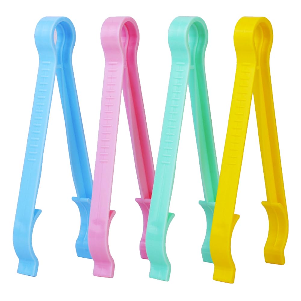 HGOCAHUZI 4 Pcs Baby Bottle Tongs Feeding Milk Bottle Clamps Multi-Functional Anti-scalding Non-Slip Bottle Clips for Infants Newborns