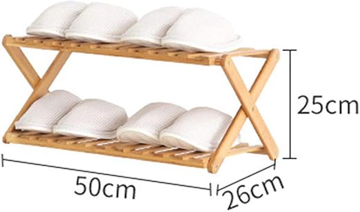 Schuhregal, 3 Ebenen, faltbar, Holz, Schuhe, Regal, Pflanzenständer