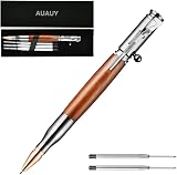 AUAUY Bolt Action Pen with Gift Case Aluminum Retractable Ballpoint 5 Refills view 9