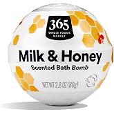 365 by Whole Foods Market, Fizzing Bath Bomb, Milk &amp; Honey, 2.3 Ounce (Pack of 6)