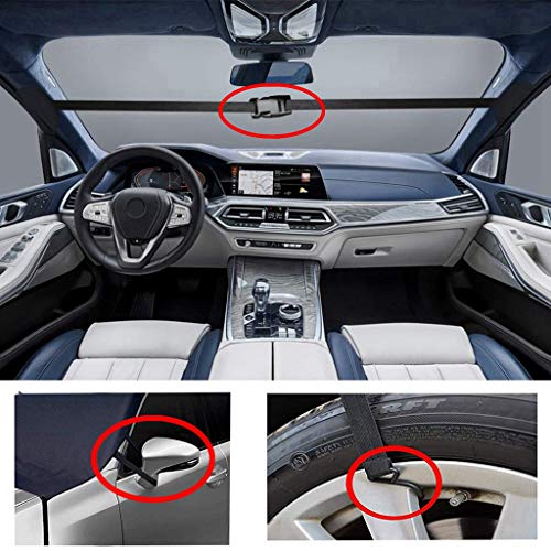 HSLGOVE Windshield Snow Ice Cover - Huge Size Fits Any Car, Truck, SUV, Van or Automobile, Keeps Ice & Snow Off, Shade Waterproof Sun Protection Keep Your Vehicle Exterior Ice Free and Clean