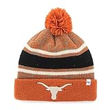 NCAA Texas Longhorns '47 Fairfax Cuff Knit Hat with Pom, One Size Fits Most, Burnt Orange