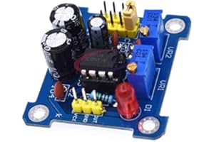 RELAND SUNG NE555 Pulse Frequency Duty Cycle Square Wave Rectangular Wave Signal Generator Adjustable 555 Board NE555P Module