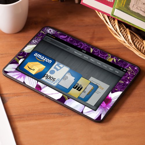 All New Kindle Fire HD Decal/Skin Kit, Violet Worlds (will not fit prior generation HD or HDX models)