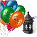 Eid Mubarak Latex Balloons - 12 Metallic Assorted Colors - Decoration For Eid Al Fitr & Eid Al Adha - 40 Balloons - With Festive Print - Celebrate With Friends & Family