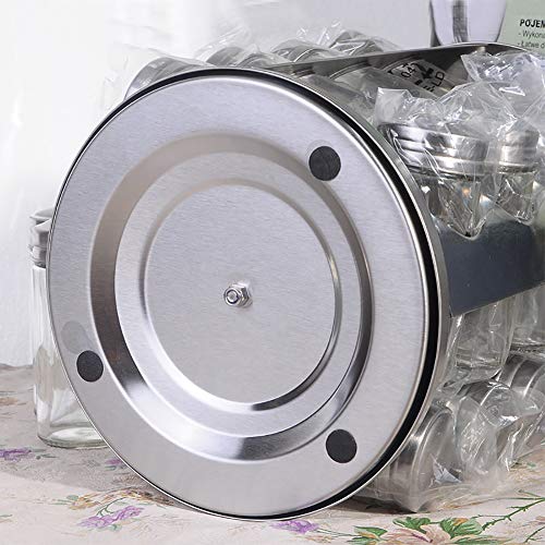 Spice Rack Revolving Stainless Steel Seasoning Storage Organizer Spice Carousel Tower for Kitchen Set of 16 Jars