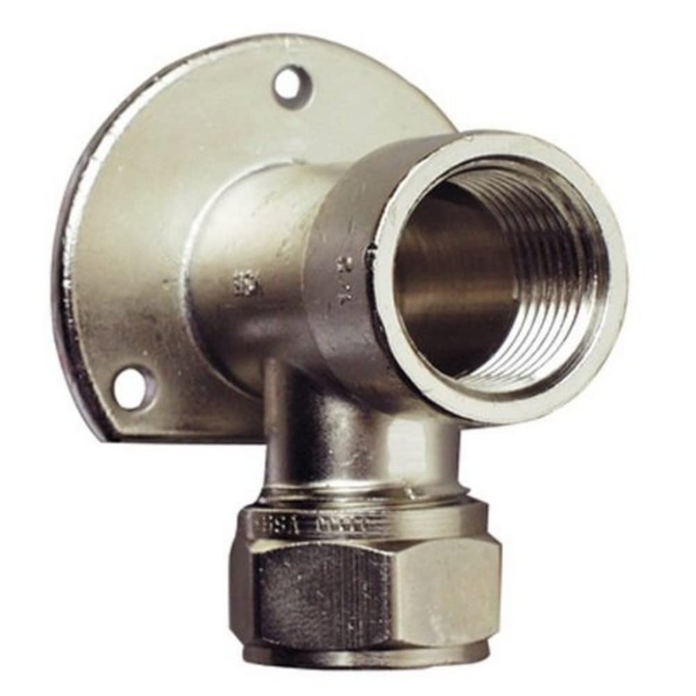 CORNAT TEC582624 Wall Plate Chrome 1/2x12mm, 1/2 Zoll x Ø 12 mm