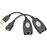 YOUmeSKY USB to RJ45 Lan Extension Adapter Cable USB Over Ethernet RJ45 Extender Adapter Cat5 Cat5E Cat6 - black