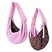 iPrimio Reversible Soft Pouch Dog & Cat Sling Carrier Bag - Hands Free Pet Carrier in Pink - Ideal for Cat Papoose Carrier Front, Puppy Sling, Pet Sling Carrier for Cats, and Cat Front Carrier