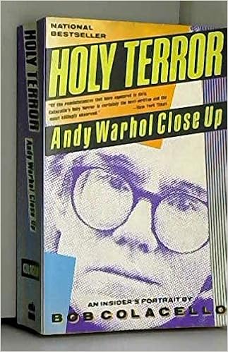 Holy Terror Andy Warhol Close Up Colacello Bob 9780060920845 Amazon Com Books