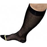 Goobester Men's Thin Formal Business Sheer Dress Sock Casual Suit Socks For Male
