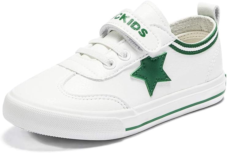 Amazon Urmagic 子供靴 男の子 女の子 夏 秋 通気性 星プリント 滑り止め シューズ スニーカー ホワイト グリーン 運動靴 通学靴 上履き Abckids Urmagic スクール 上履き