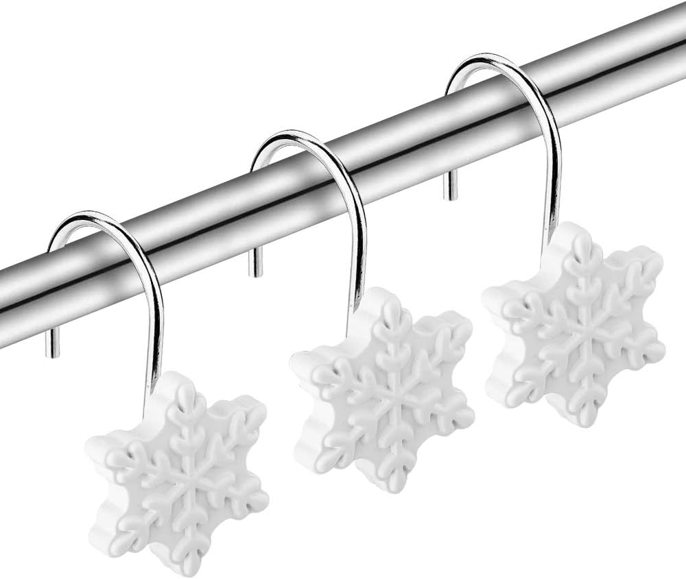 SUMBLIME ganchos decorativos para cortina de ducha – 12 piezas