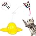 Bascolor Electric Rotating Butterfly Cat Toys with 2PCS Flashing Butterflies Interactive Cat Teaser Toy