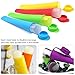 Popsicle Molds with Collapsible Funnel, SENHAI 8 Packs Silicone Ice Pop Ice Cream Makers with Attached Lids, Packed with 1 Green Foldable Funnel