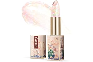 CATKIN Lip Balm Tinted Color Changing Lipstick Ultra Hydrating Lip Moistrurizer Lip Care with Vitamin E Nourishing For Cracked & Dry Lips 0.12 oz C04 Rainbow