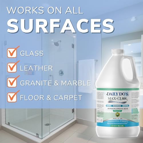 Daily Do's Hypochlorous Acid (HOCl) Multi-Purpose Cleaner | 500ppm | 4L Value Size | Professional Strength, Alcohol-Free & Non-Staining