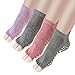 Yoga Socks Non Slip Skid Pilates Barre with Grips for Women 4 Pack by Cosfash