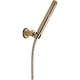 Delta Faucet Trinsic Single Spray Wall-Mount Hand Shower, Hand Held Shower with Hose, Gold Handheld Shower Head, Slide Bar Hand Shower, Handheld Shower, Champagne Bronze 55085-CZ