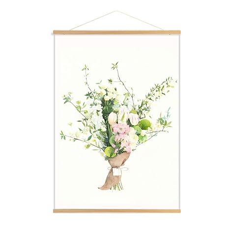 Magnetische Holzrahmen Aufhänger Moderne Holz Malerei Rahmen DIY Bilderrahmen Wandhalter für Scroll Leinwand Druck Poster Woh