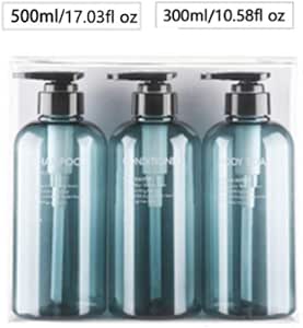 HJCE Botella Dispensadora De Jabón Botella De Champú para Baño, Juego