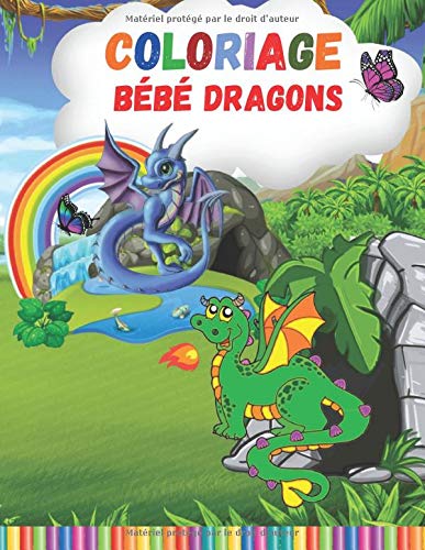 Coloriage Bebe Dragons Livre De Coloriage Pour Enfants De 4 A 8 Amazon Fr Bebe Dragons Mark Livres