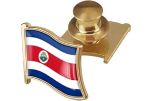 vmcoatdu Country Flag Backs Locking Pin Keepers Locking Clasp Pin Badge International Travel Brooch Metal Alloy Souvenir Pin 0.75x0.7 Inch Small Pin