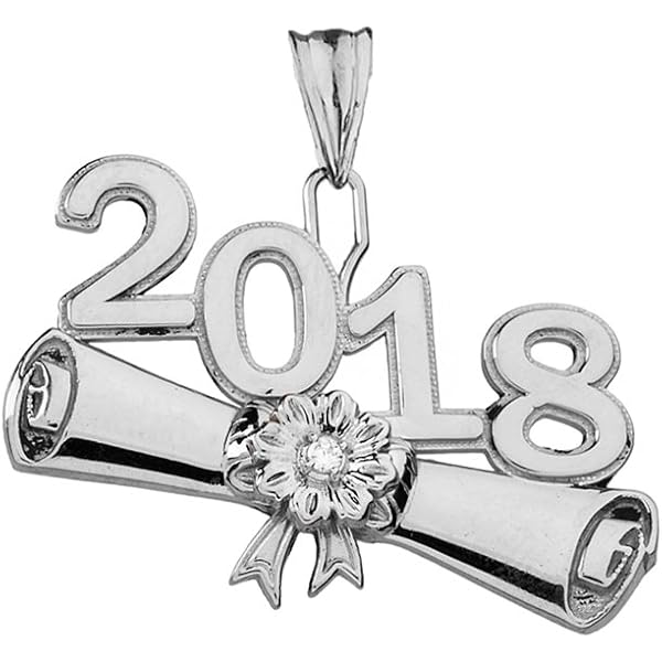 10k Yellow Gold Class Of 2019 Diploma Graduation Pendant - High Polish, Gift Box, USA Made - View #13