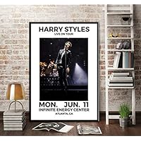 KGIDK Harry Styles World Tour Live Cover History Poster Wall Art Picture Posters and Prints Canvas Painting for Room Home Decor 42X60Cm No Frame