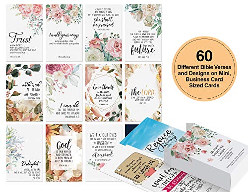 Prayer Cards - 60 Mini Scripture Cards with Assorted Bible Verses. Perfect for Women's Bible Studies, Daily Devotional for Women and Inspirational Christian Gift for Women by Dessie - Thumbnail 7