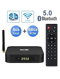 ESHOWEE TX6 Android 9.0 TV Box Quadcore DDR3 4GB RAM 64GB ROM 4K UHD doble correa WiFi BT 5.0