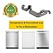 W10082853 Dishwasher Tine Pivot Clip Replacement Parts for Whirlpool Kenmore - (Pack of 2)