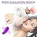 Juntame Clitoral Vibrator, 2 in 1 Sex Toy Clitoris G spot Stimulator Tongue Vibrator Clit Dildo for Women Couples with 10 Licking & 9 Vibrating Modes Waterproof Rechargeable - Purple