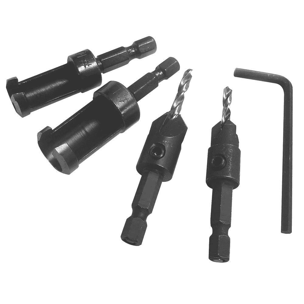Erbauer Plug Cutter & Countersink Set 4 Pieces