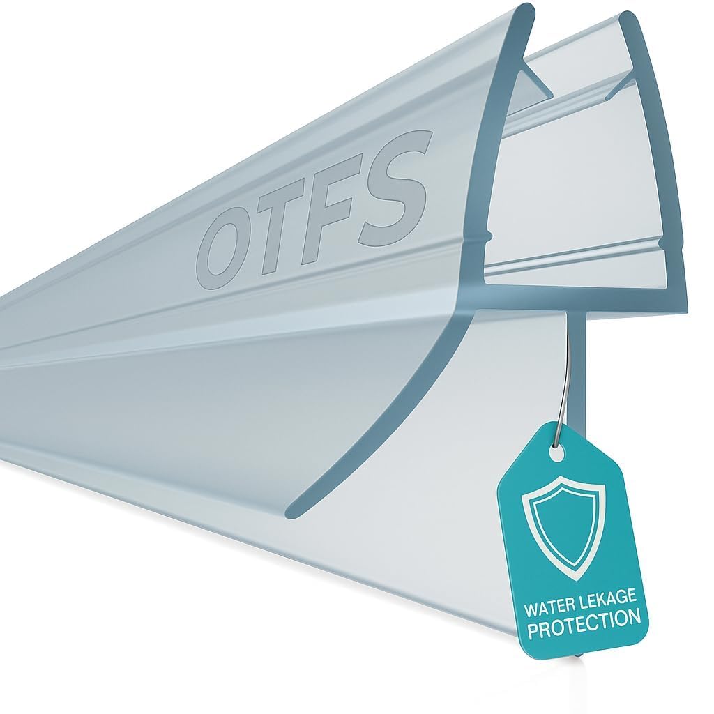 Shower Screen Seal Strip for 4–6mm Glass | Stop Shower Leaks & Keep Floor Dry | Clear Shower Door Seal Replacement | Fits 10–20mm Gap | Easy Cut to Size 90 cm Length