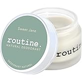 Routine. Natural Deodorant (2 Fluid Oz.) Sweet Jane | Aluminum Free Natural Deodorant for Women & Men | Vanilla, Rose, Cinnamon & Tonka (Cream Jar Formula)