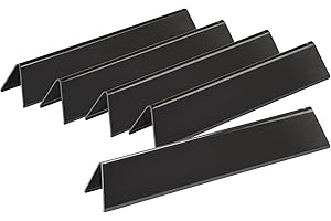 Leship 15.3" Flavorizer Bars Replace for Weber 7636 Spirit 300 Series E310 E320 E330 S310 S320 S330 Grills (Front-Mounted Control), 5-Pcs Porcelain-enameled Grill Heat Plates