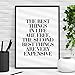 The Best Things in Life Are Free The Second Best Things are Very Expensive Coco Chanel Quote Typography Poster Wall Decor Motivational Print Inspirational Poster Home Decor