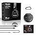 Bluedio U (UFO) PPS 8 Drivers High-End Bluetooth headphones Revolution/3D Sound Effect/Aluminum alloy build/Hi-Fi Rank wireless&wired Over-Ear headsets with carrying hard case Gift-package(Pure Black)