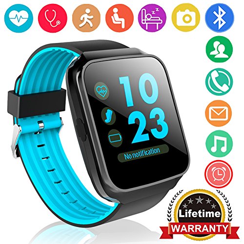 Qiwoo Fitness Tracker Smart Watch Phone with Blood Pressure Heart Rate Monitor for Women Men Kid 1.55" Color Screen Activity Sports Watch GPS Tracker Pedometer Calorie Sync Call SMS for Android iPhone - Thumbnail 7