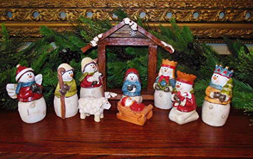 Snowman Nativity Set