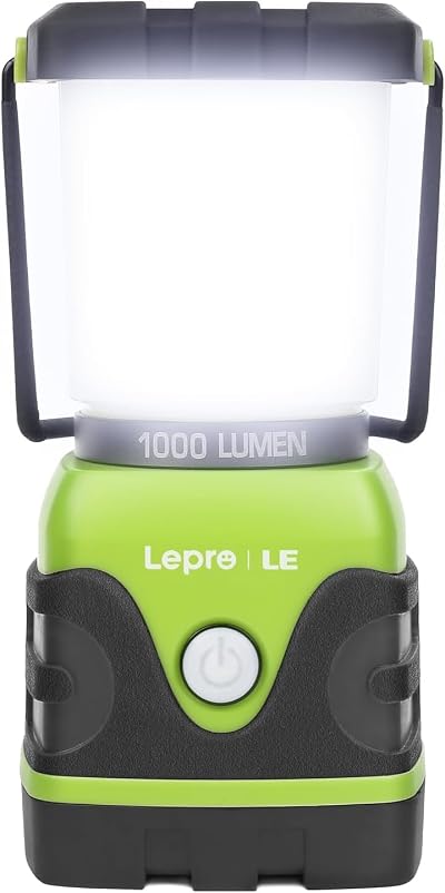 Lepro 1000 Lumen LED Camping Lantern Battery Powered Dimmable Warm Daylight