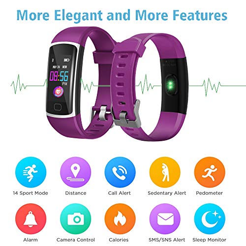Smart Watch【2021 Version】, Waterproof Activity Tracker with Heart Rate Monitor and Sleep Monitor, Step Counter,Calorie… - Image 2