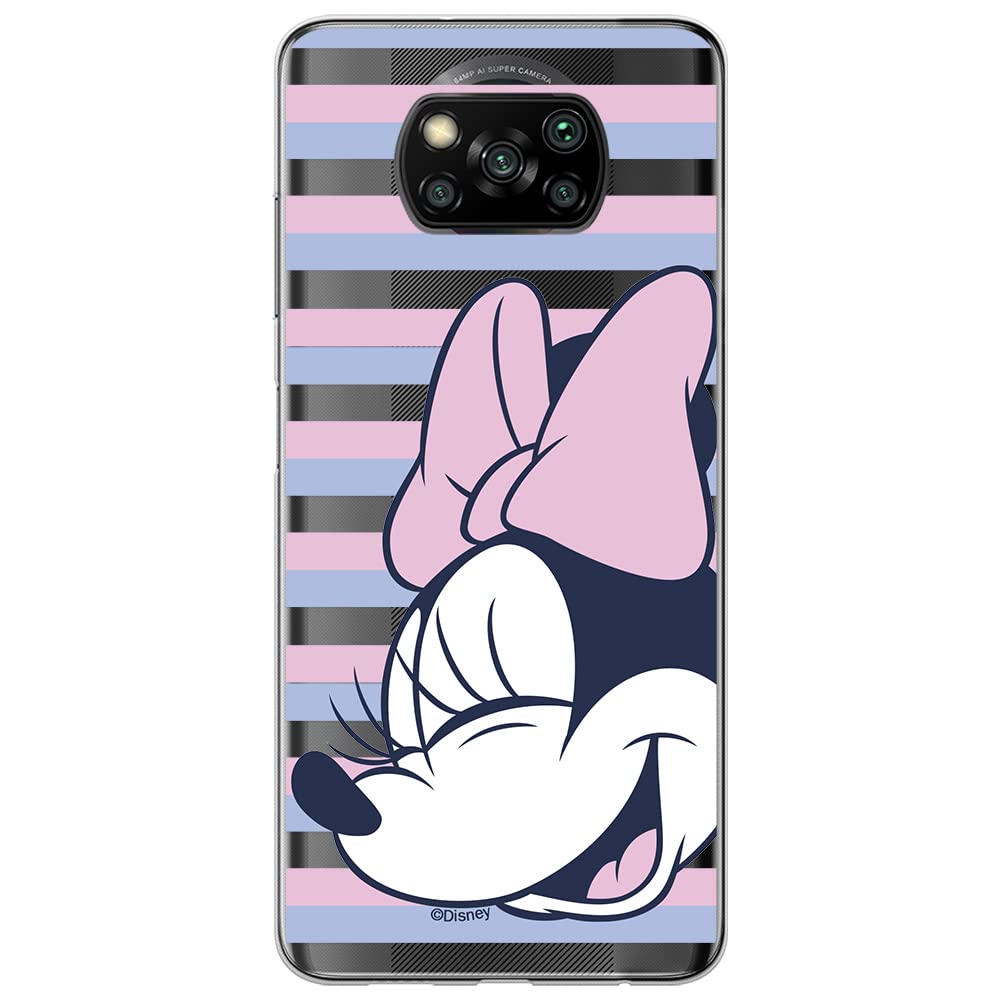 ERT GROUP mobile phone case for Xiaomi POCOPHONE X3 original and officially Licensed Disney pattern Minnie 022 optimally adapted to the shape of the mobile phone, partially transparent