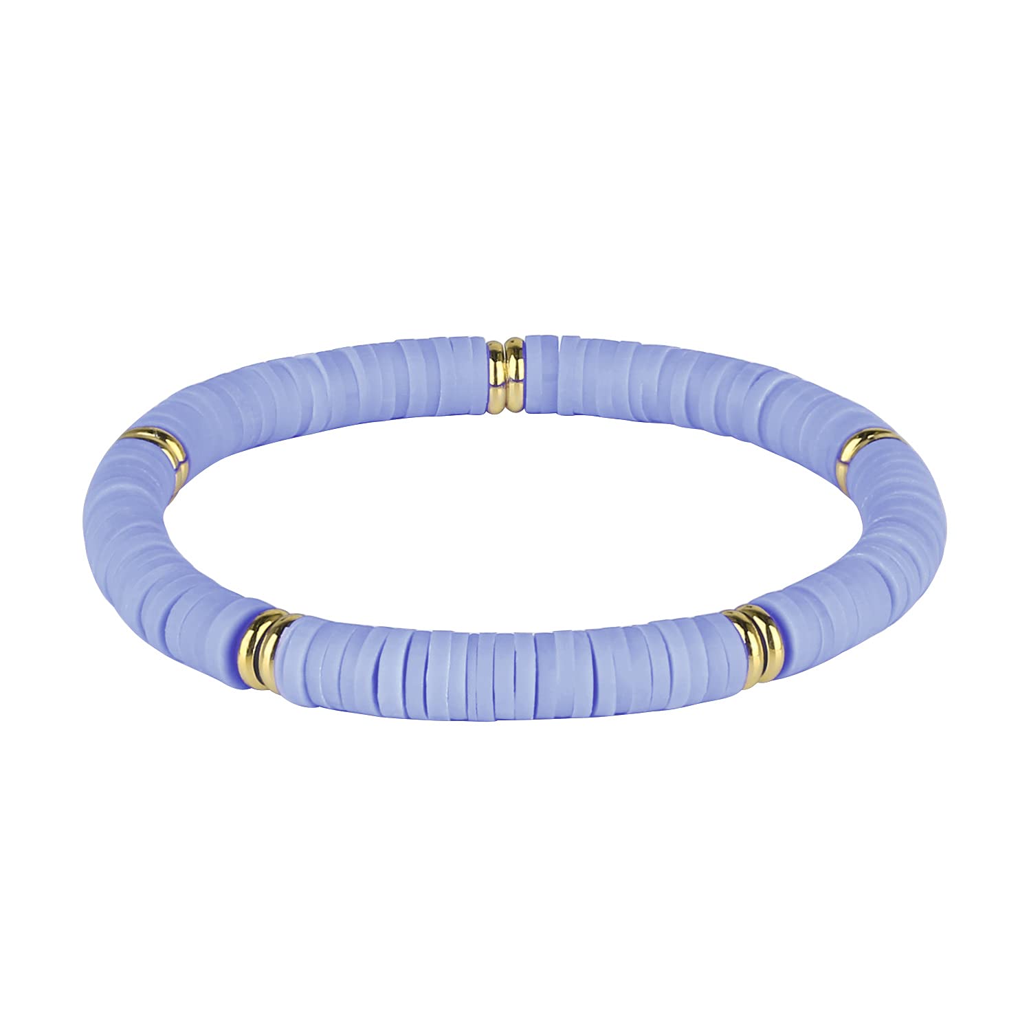 KELITCH Stretch Bracelets Stackable Rainbow HEISHI Beaded Bracelets Elastic Friendship Bracelets Boho Summer Beach Jewelry (01B)