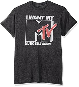 Image of Nickelodeon Men's Want Logo T-Shirt, Premium Charcoal Heather, Small